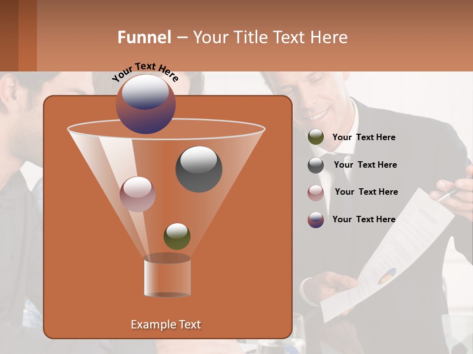 Discussing Statistics At Work PowerPoint Template