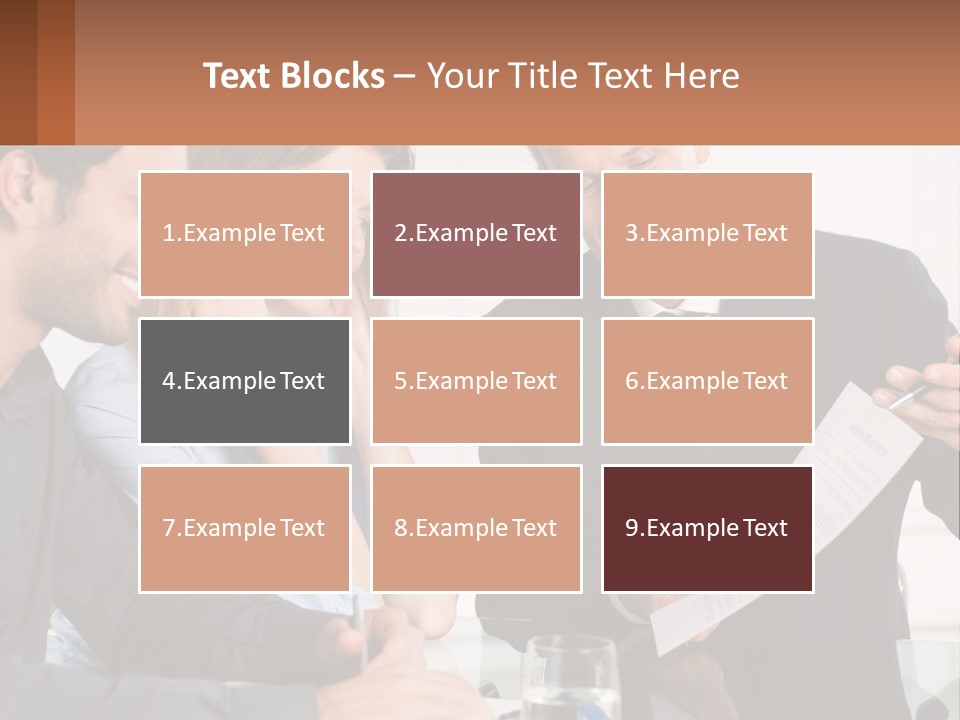 Discussing Statistics At Work PowerPoint Template