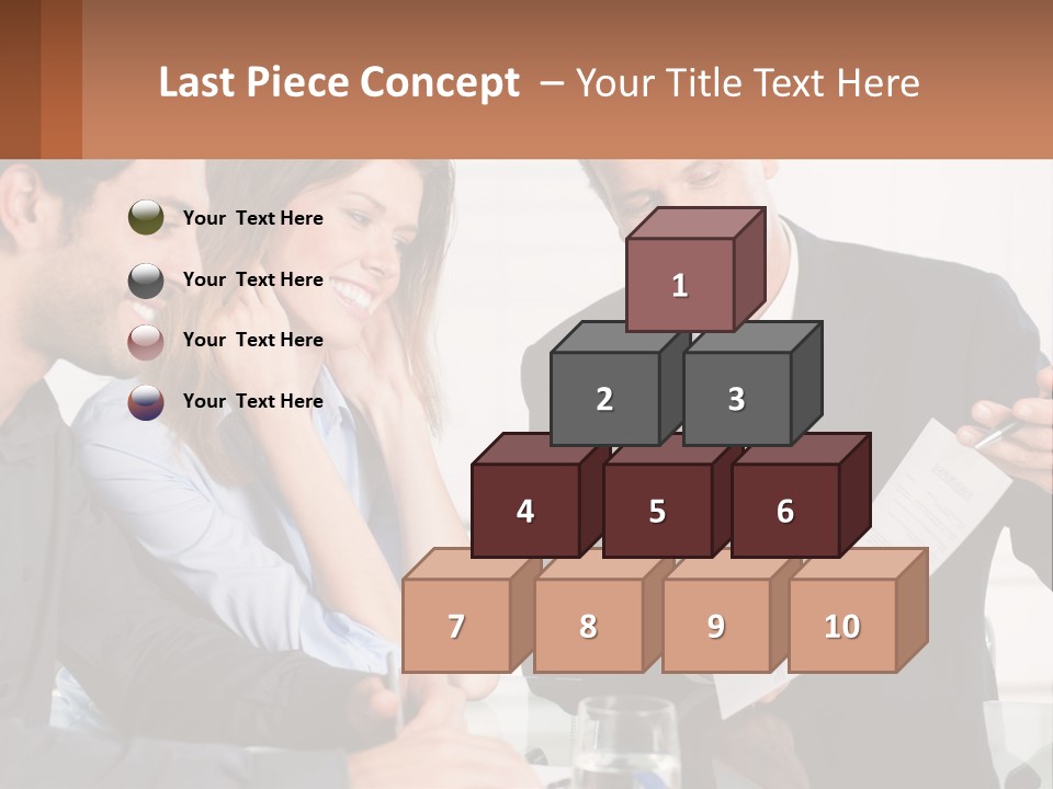 Discussing Statistics At Work PowerPoint Template