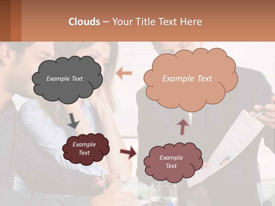 Discussing Statistics At Work PowerPoint Template