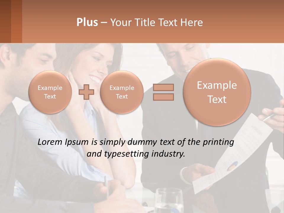 Discussing Statistics At Work PowerPoint Template