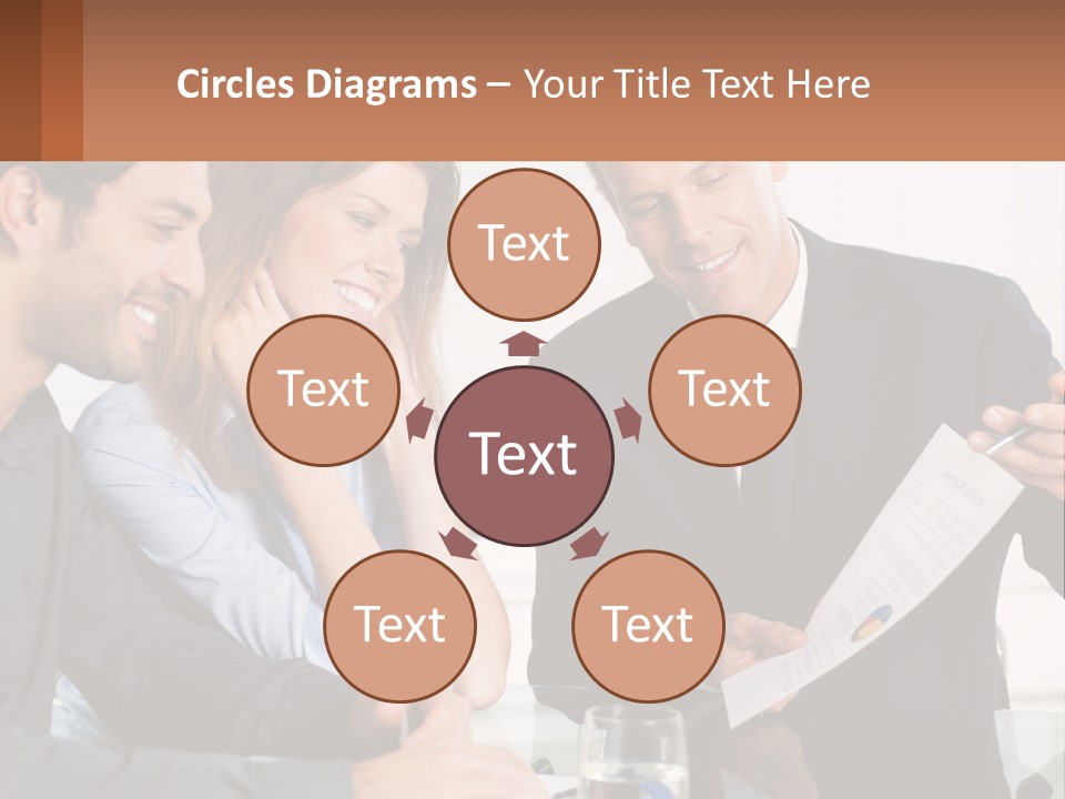 Discussing Statistics At Work PowerPoint Template