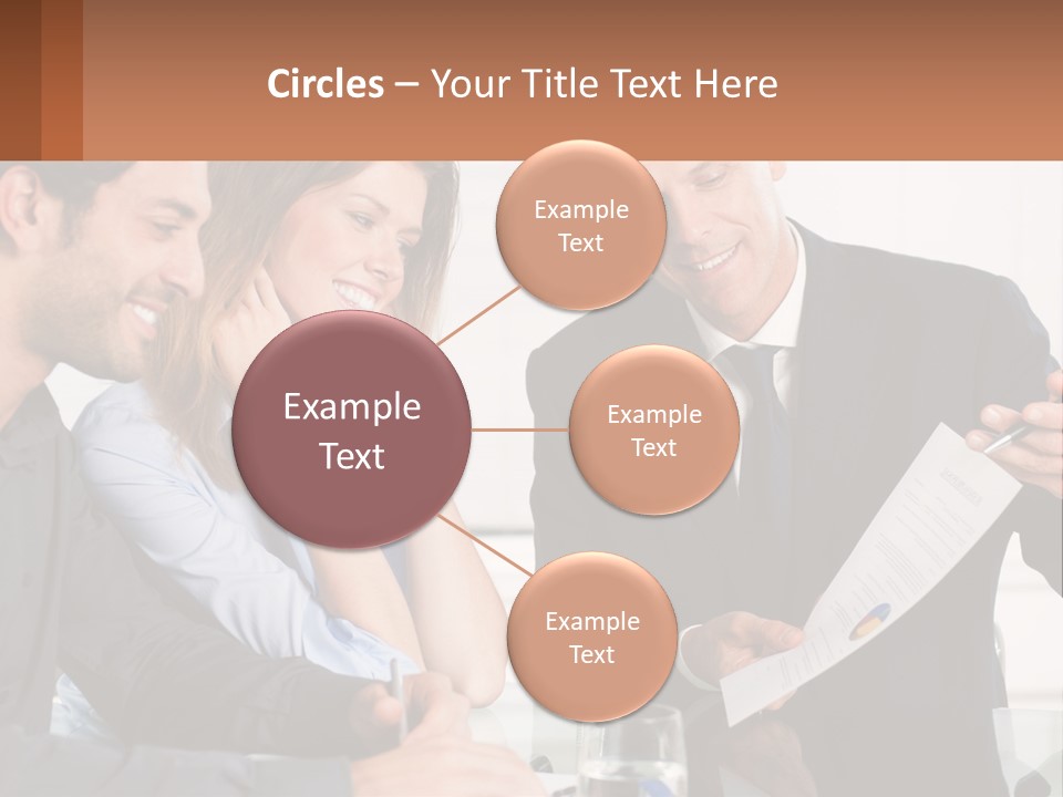 Discussing Statistics At Work PowerPoint Template