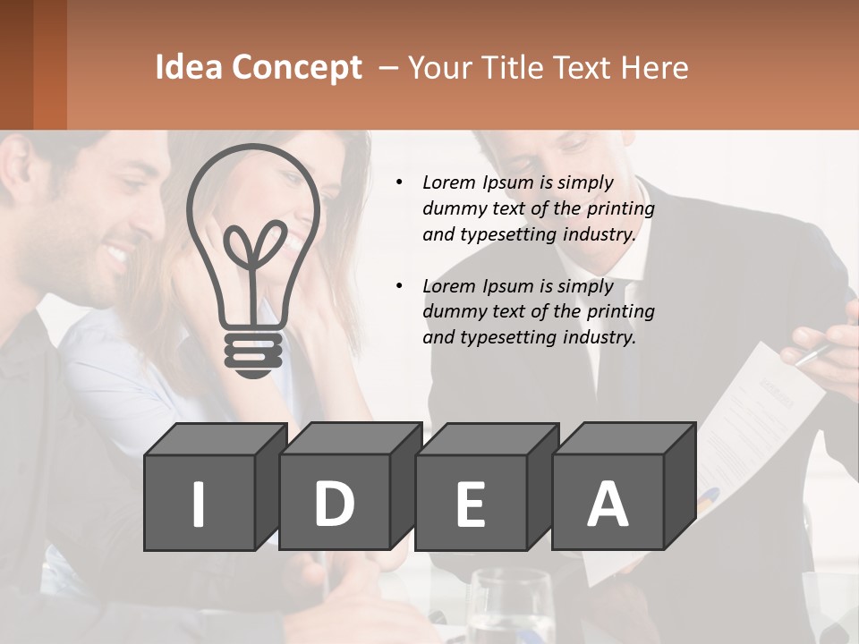 Discussing Statistics At Work PowerPoint Template