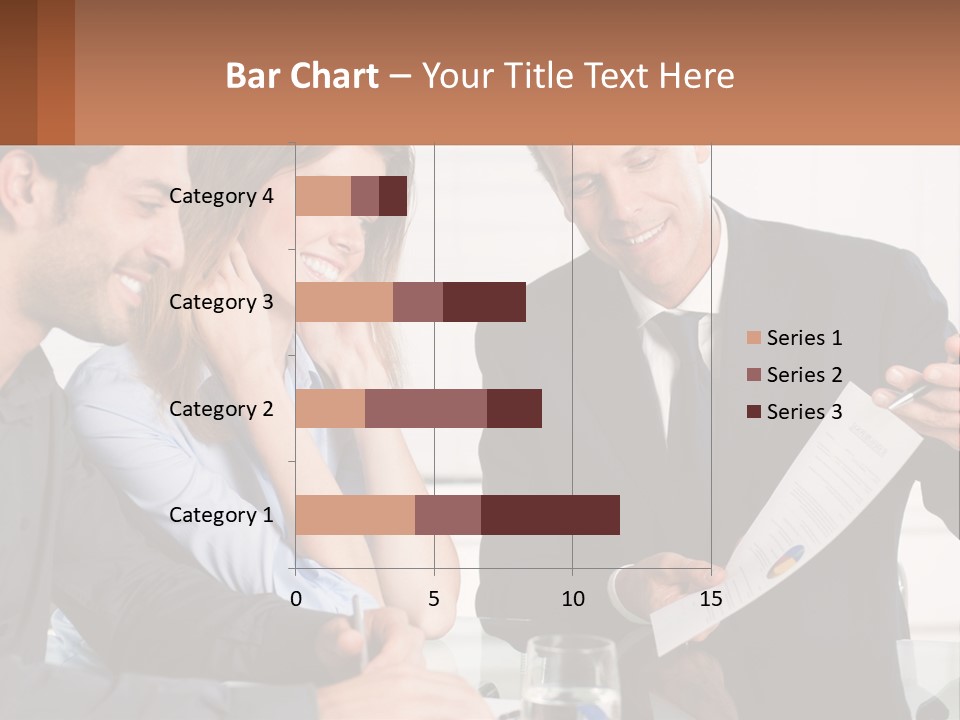 Discussing Statistics At Work PowerPoint Template