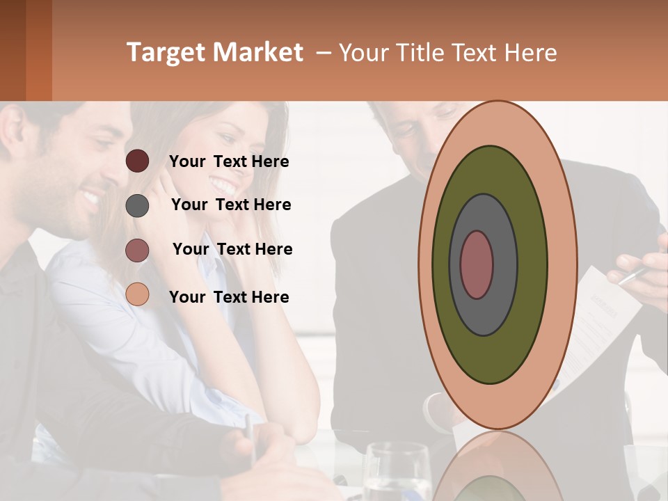 Discussing Statistics At Work PowerPoint Template