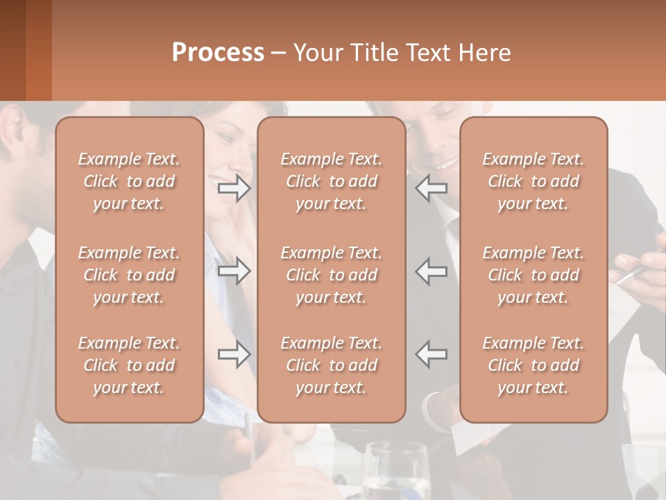 Discussing Statistics At Work PowerPoint Template