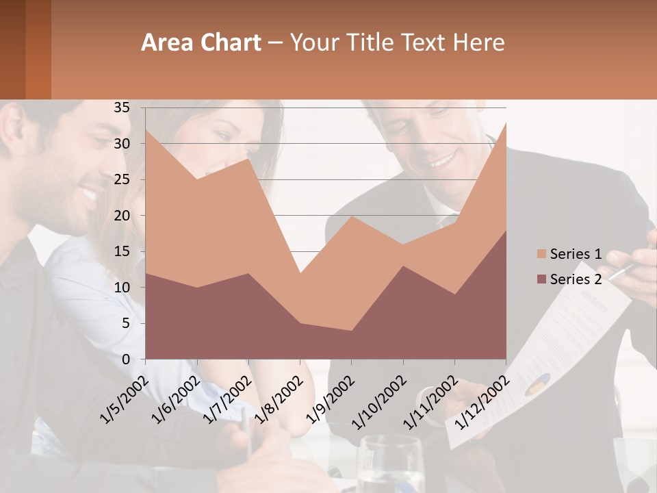 Discussing Statistics At Work PowerPoint Template