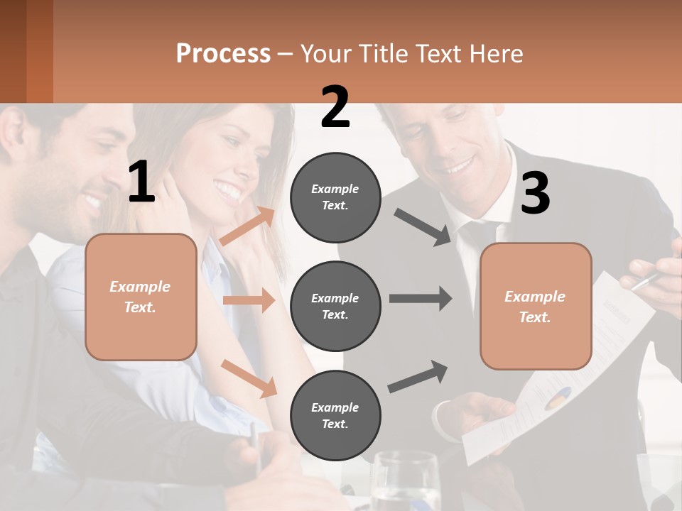 Discussing Statistics At Work PowerPoint Template