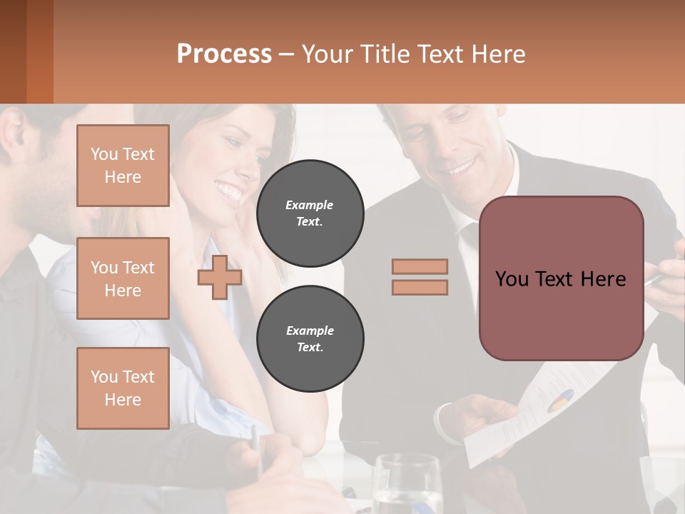 Discussing Statistics At Work PowerPoint Template