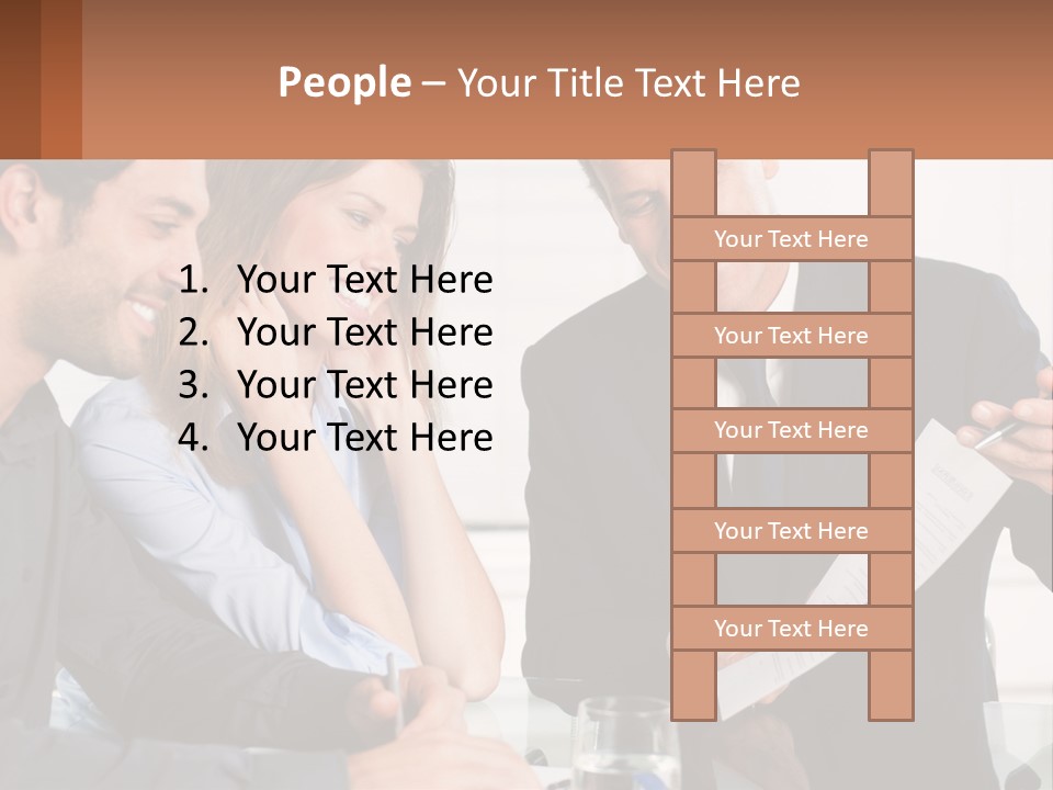 Discussing Statistics At Work PowerPoint Template