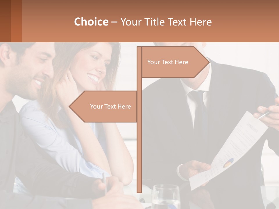 Discussing Statistics At Work PowerPoint Template