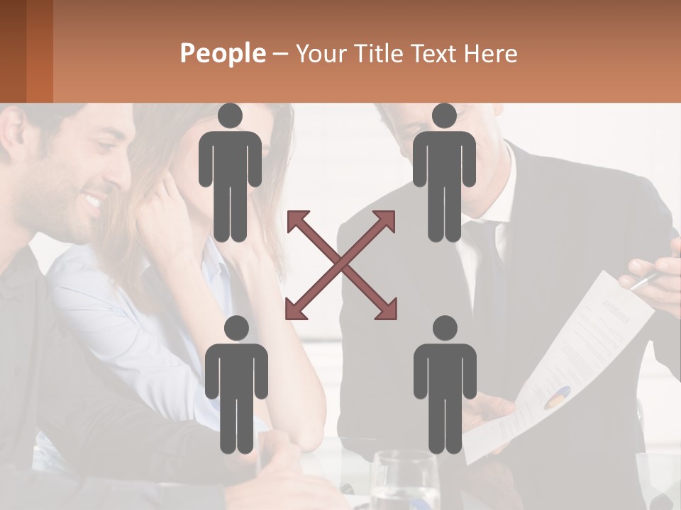 Discussing Statistics At Work PowerPoint Template