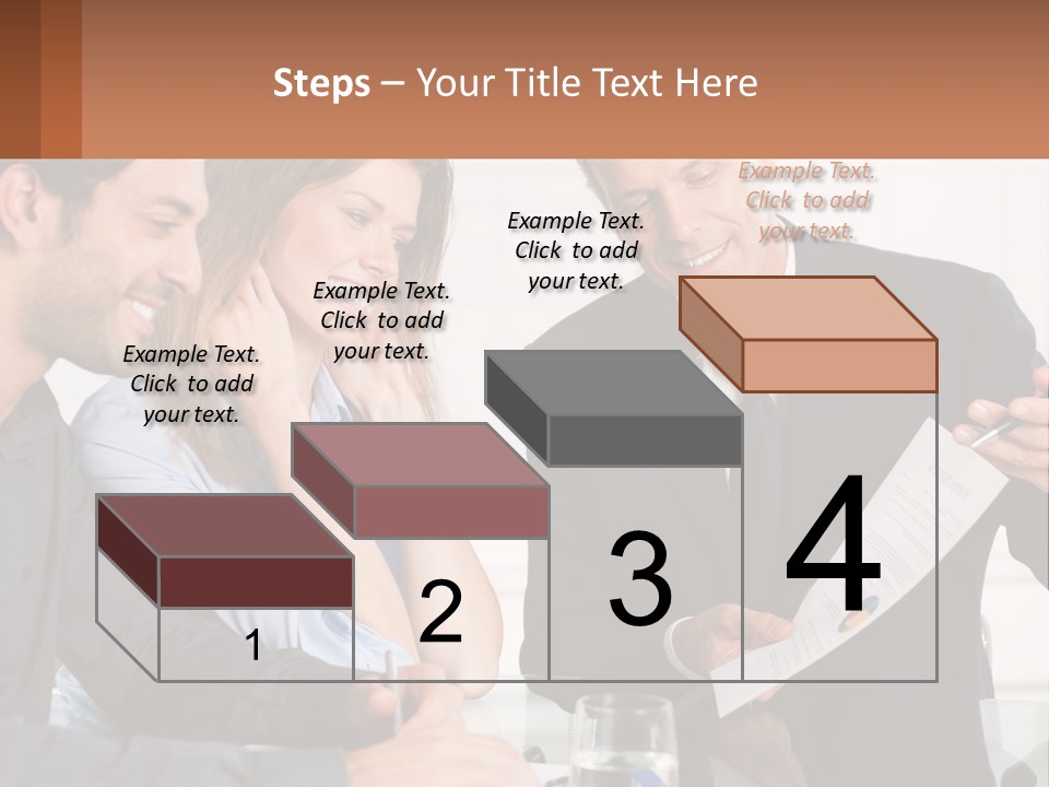 Discussing Statistics At Work PowerPoint Template