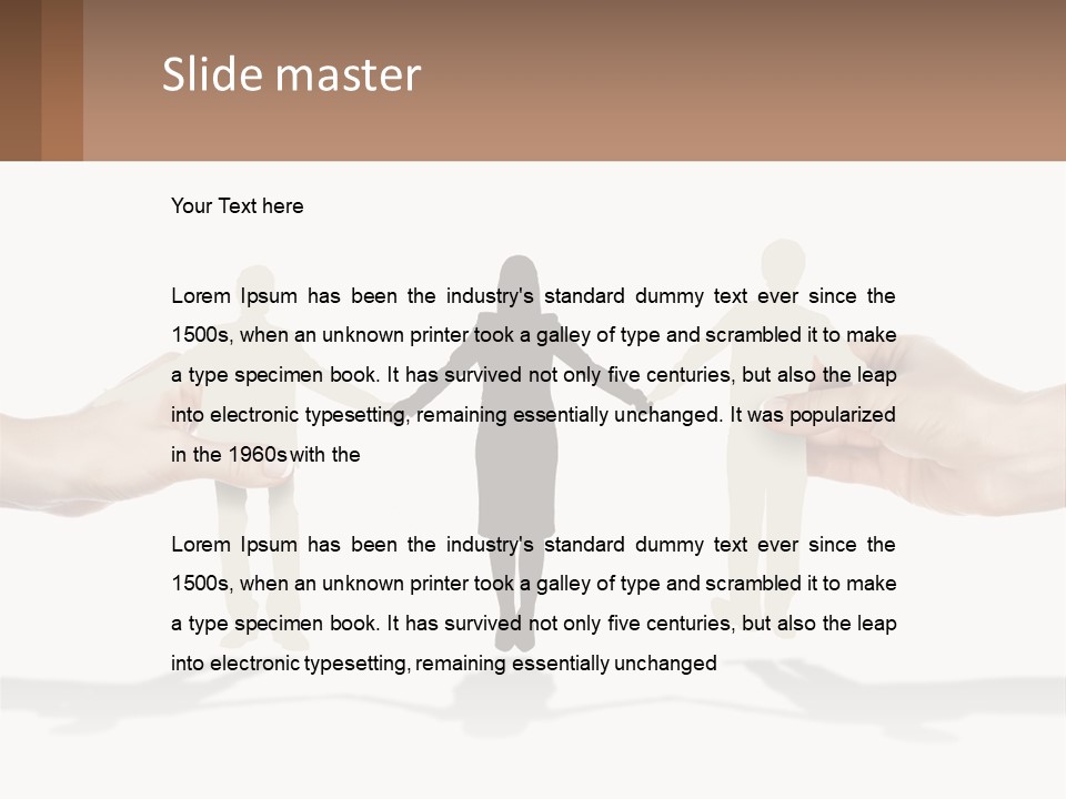 Paper Cut People PowerPoint Template