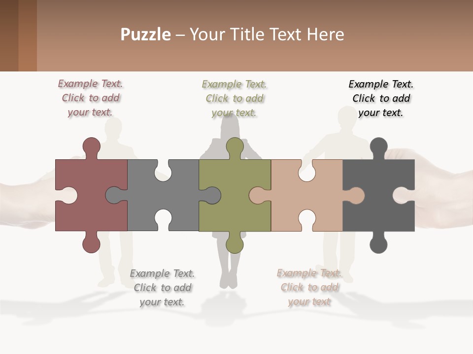 Paper Cut People PowerPoint Template