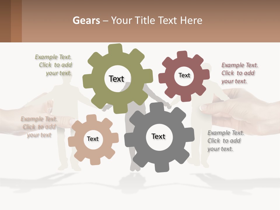 Paper Cut People PowerPoint Template