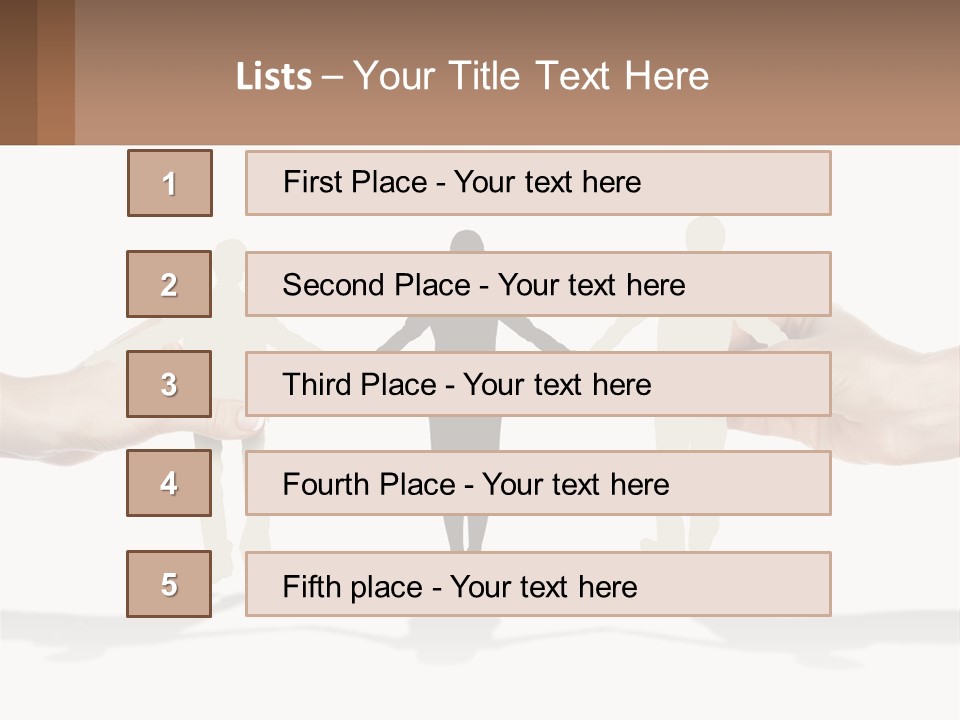 Paper Cut People PowerPoint Template