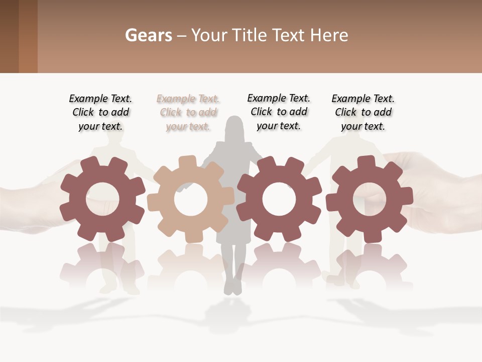 Paper Cut People PowerPoint Template