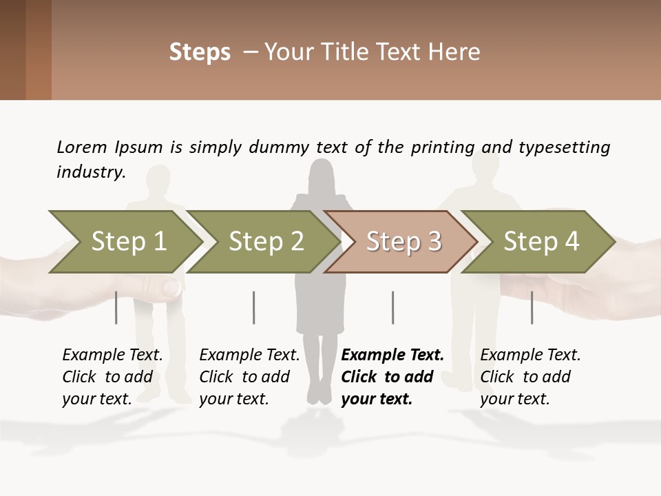 Paper Cut People PowerPoint Template