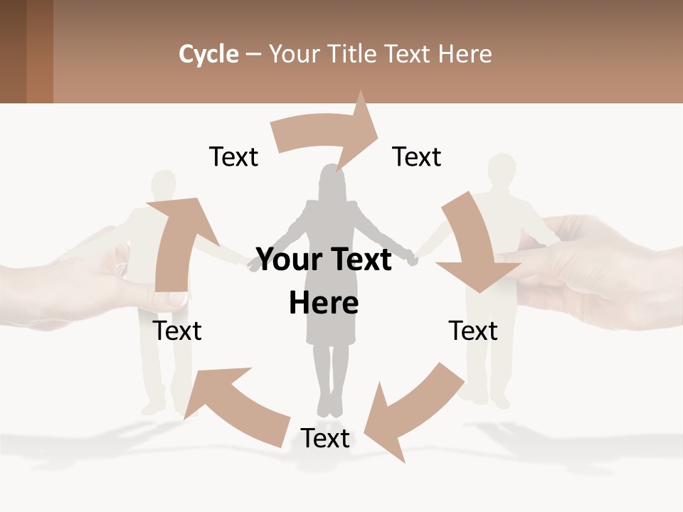 Paper Cut People PowerPoint Template