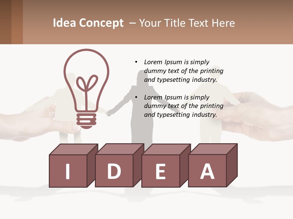 Paper Cut People PowerPoint Template