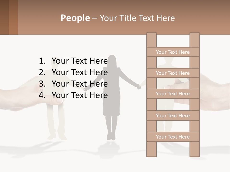 Paper Cut People PowerPoint Template