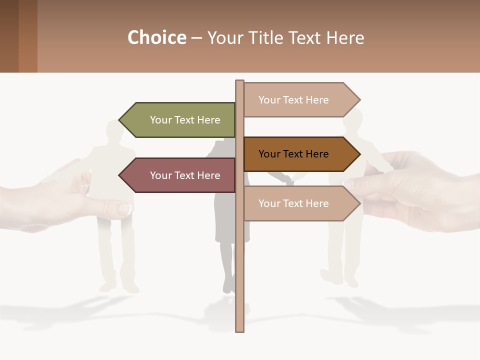 Paper Cut People PowerPoint Template