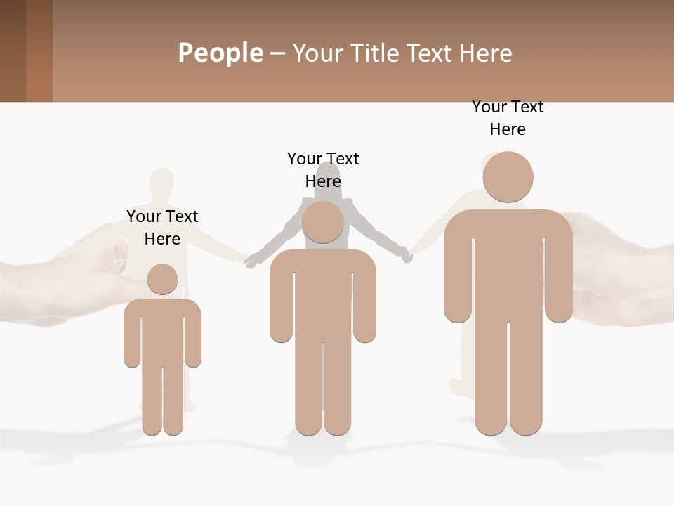 Paper Cut People PowerPoint Template