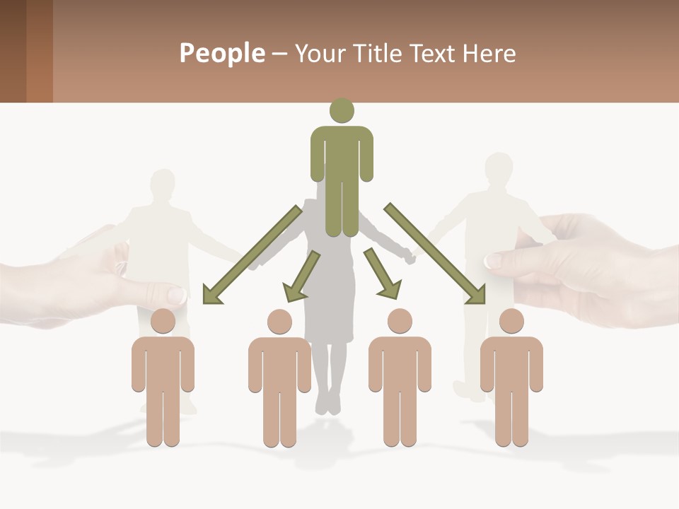 Paper Cut People PowerPoint Template