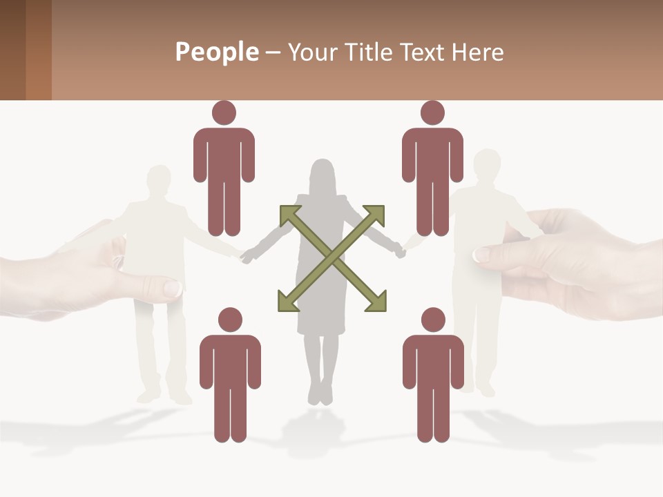Paper Cut People PowerPoint Template