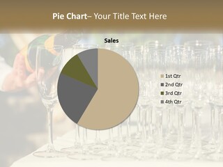 Celebration With Champagne PowerPoint Template