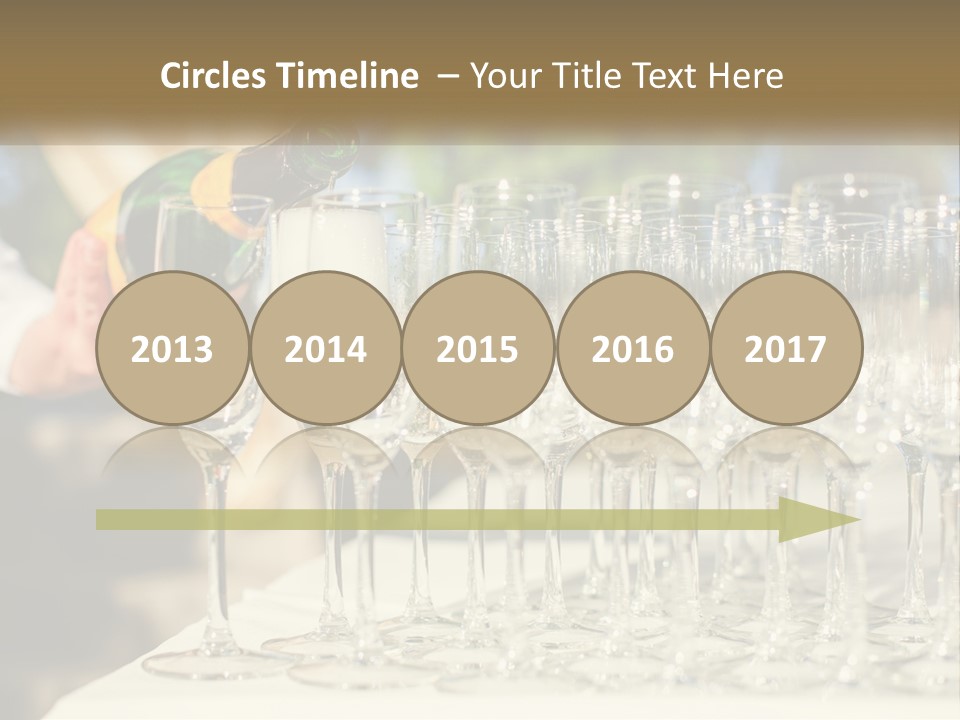Celebration With Champagne PowerPoint Template