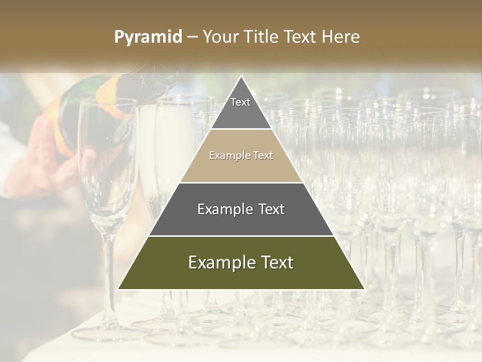Celebration With Champagne PowerPoint Template