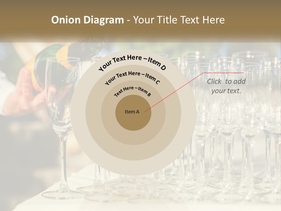 Celebration With Champagne PowerPoint Template