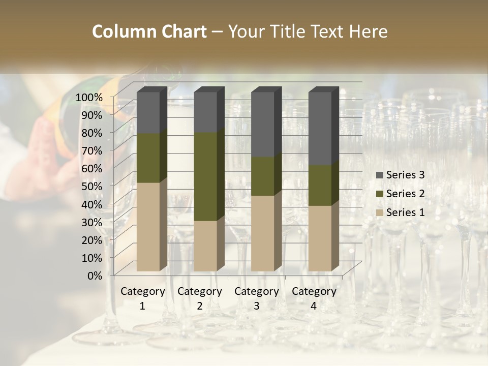 Celebration With Champagne PowerPoint Template