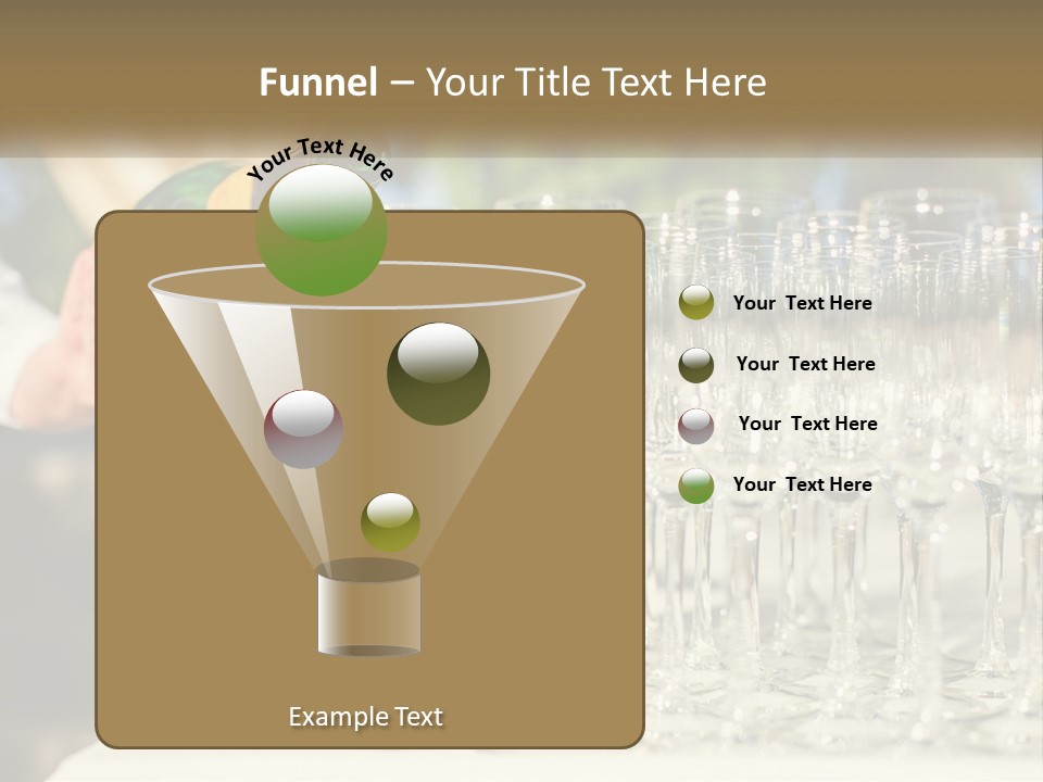 Celebration With Champagne PowerPoint Template