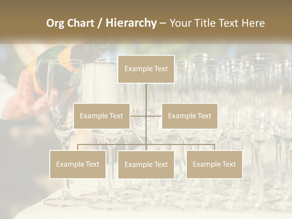 Celebration With Champagne PowerPoint Template