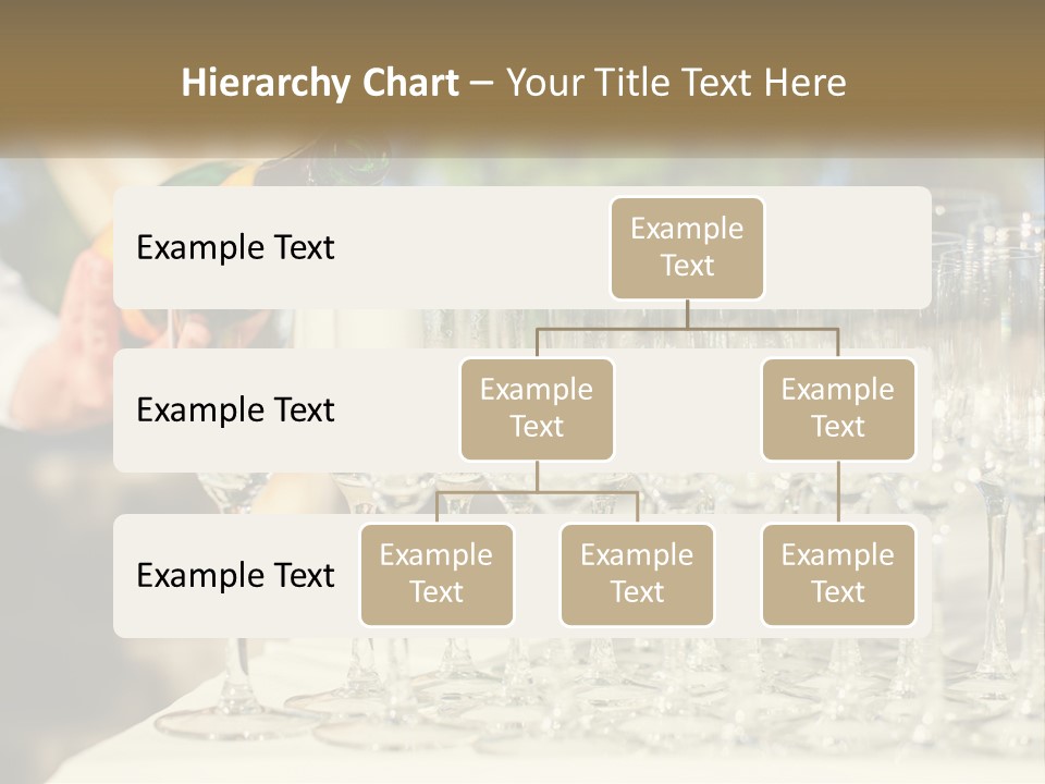 Celebration With Champagne PowerPoint Template