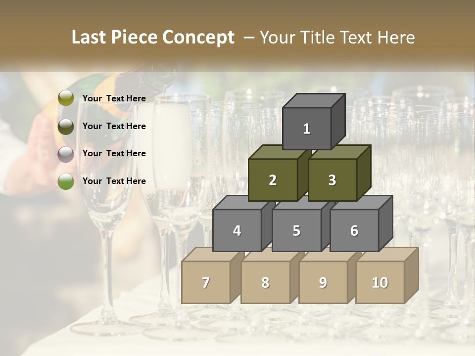Celebration With Champagne PowerPoint Template