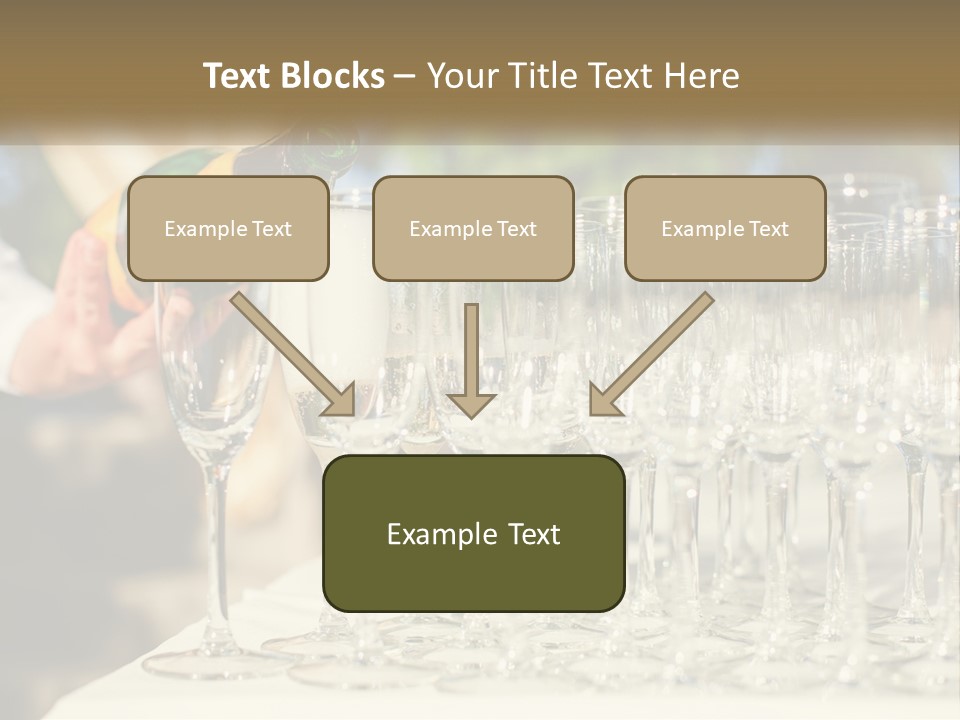 Celebration With Champagne PowerPoint Template