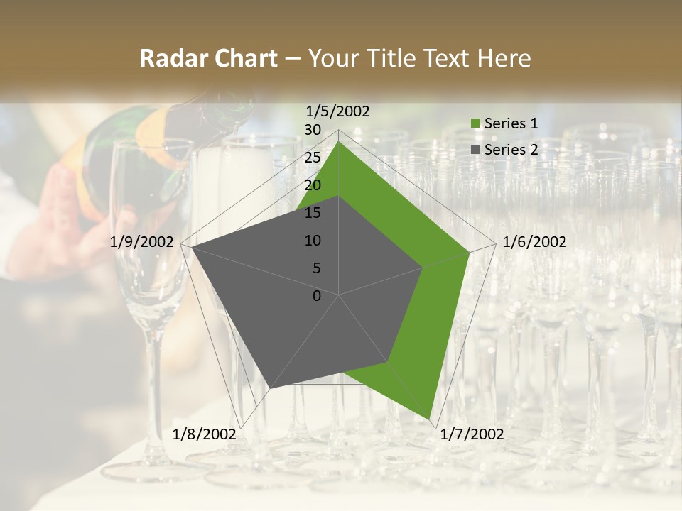 Celebration With Champagne PowerPoint Template