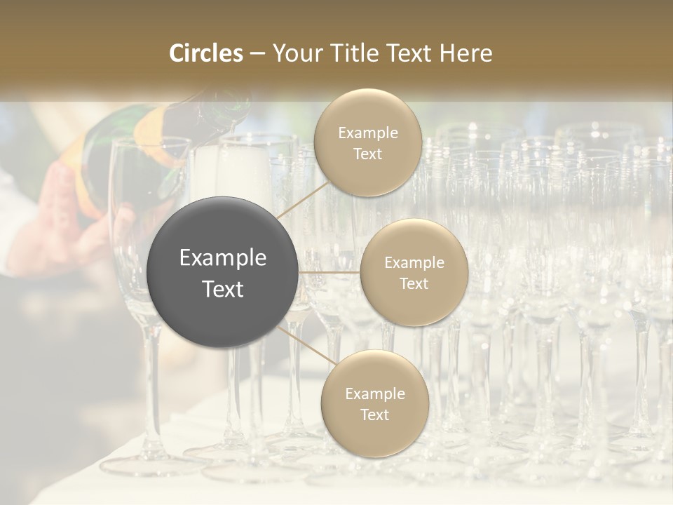Celebration With Champagne PowerPoint Template