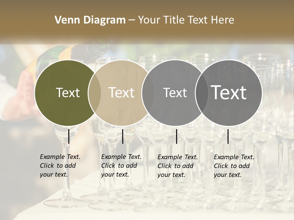 Celebration With Champagne PowerPoint Template