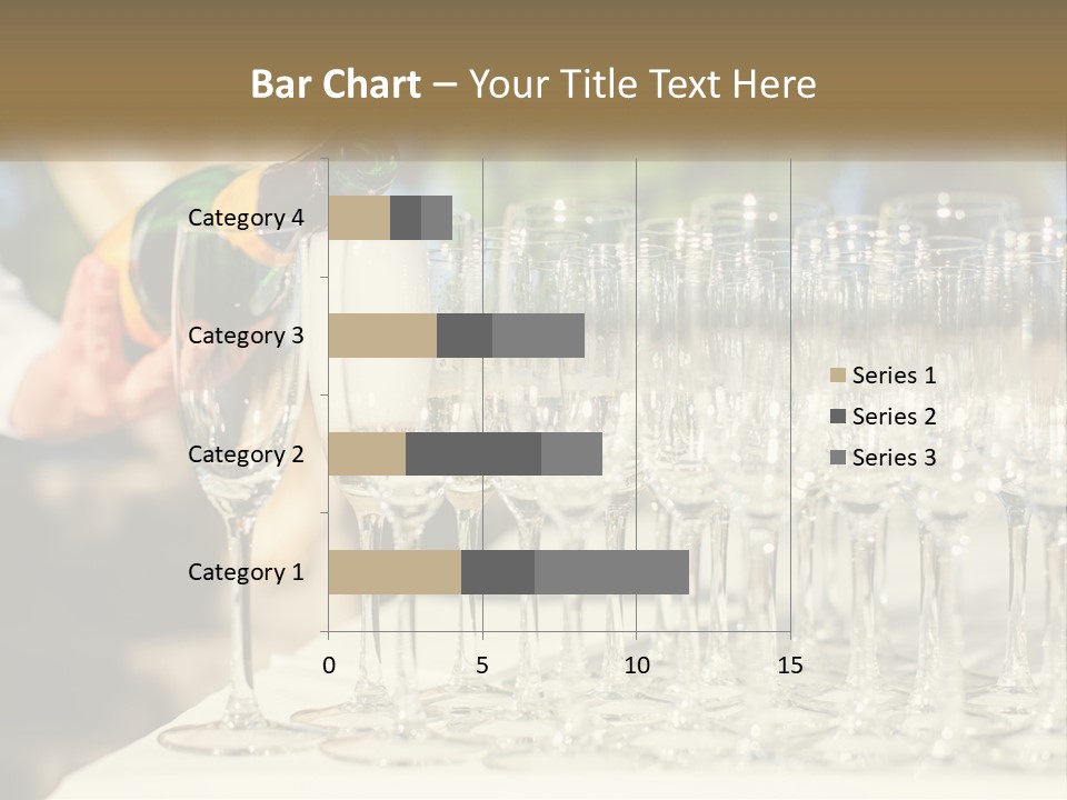 Celebration With Champagne PowerPoint Template