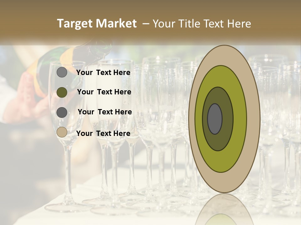 Celebration With Champagne PowerPoint Template