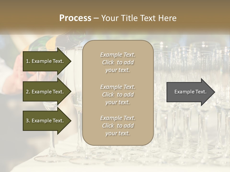 Celebration With Champagne PowerPoint Template