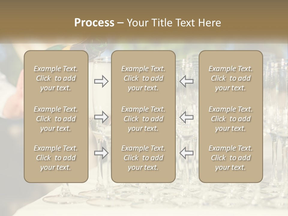 Celebration With Champagne PowerPoint Template