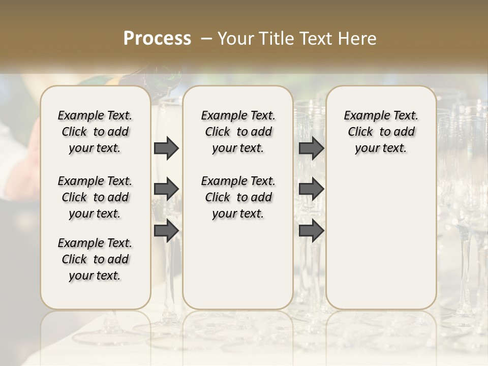 Celebration With Champagne PowerPoint Template