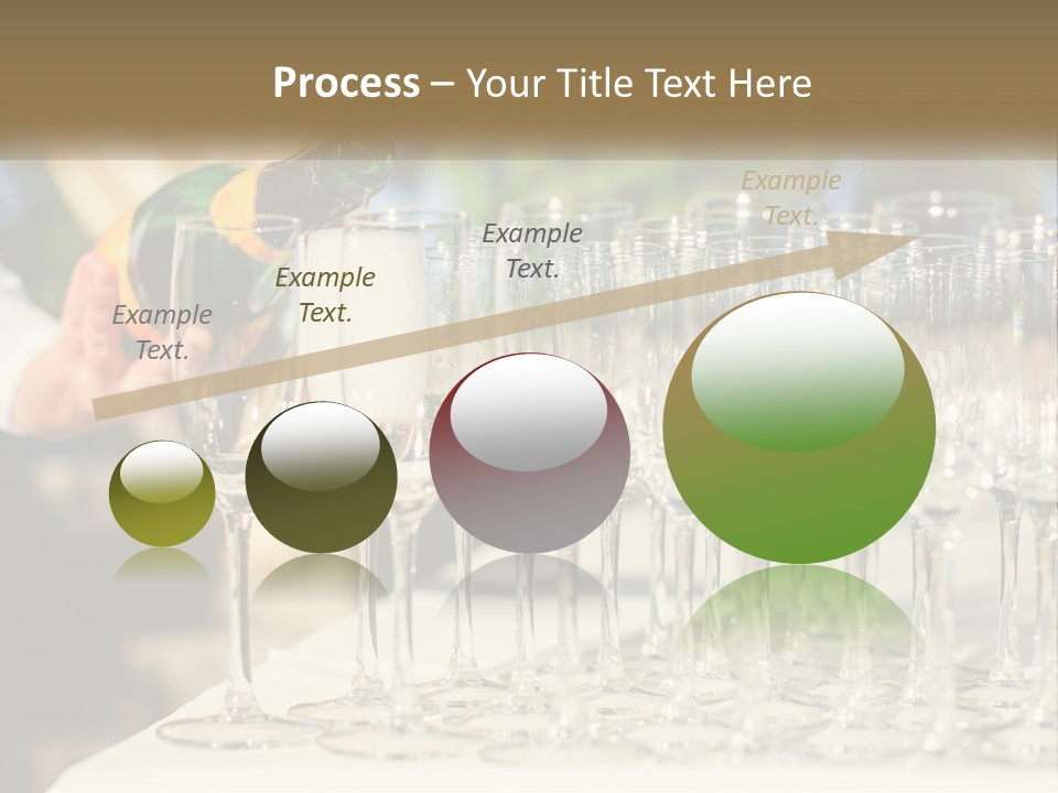 Celebration With Champagne PowerPoint Template